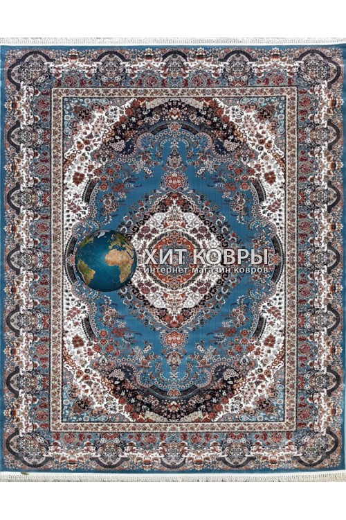 Иранский ковер Abrishim 36318 Голубой